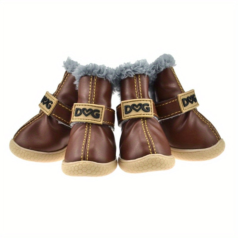 Anti-Slip Dog Boots for Large Dogs - Waterproof Winter