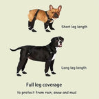 Waterproof Dog Boots Anti-Slip with Adjustable Straps