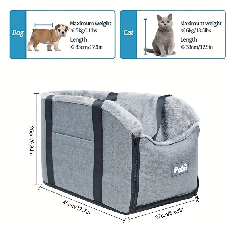 Portable Pet Bed - Detachable Cat & Dog Travel Bed