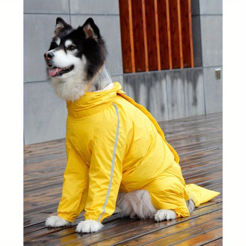 Dog Raincoat - Large Dog Raincoat Waterproof Dog Coat