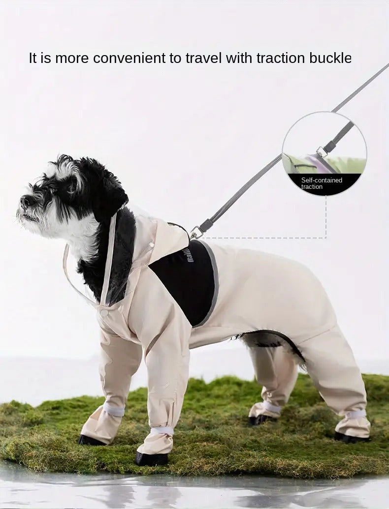 Dog Raincoat - Dog Rain Jacket Waterproof Dog Coat