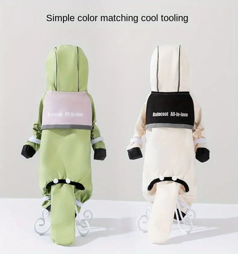 Dog Raincoat - Dog Rain Jacket Waterproof Dog Coat
