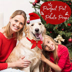 Christmas Dog Hats - Adjustable Breathable Polyester Accessories
