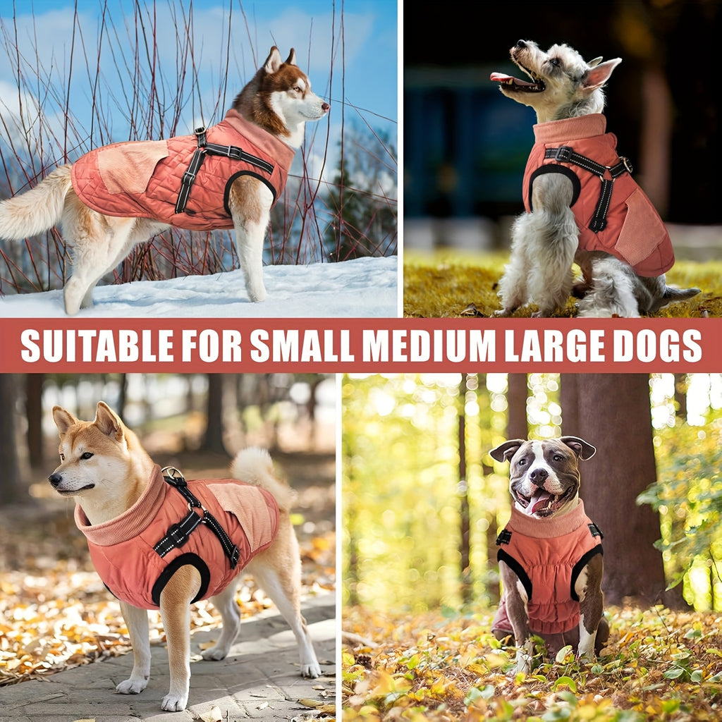 Reflective Dog Jacket - Adjustable Small Medium