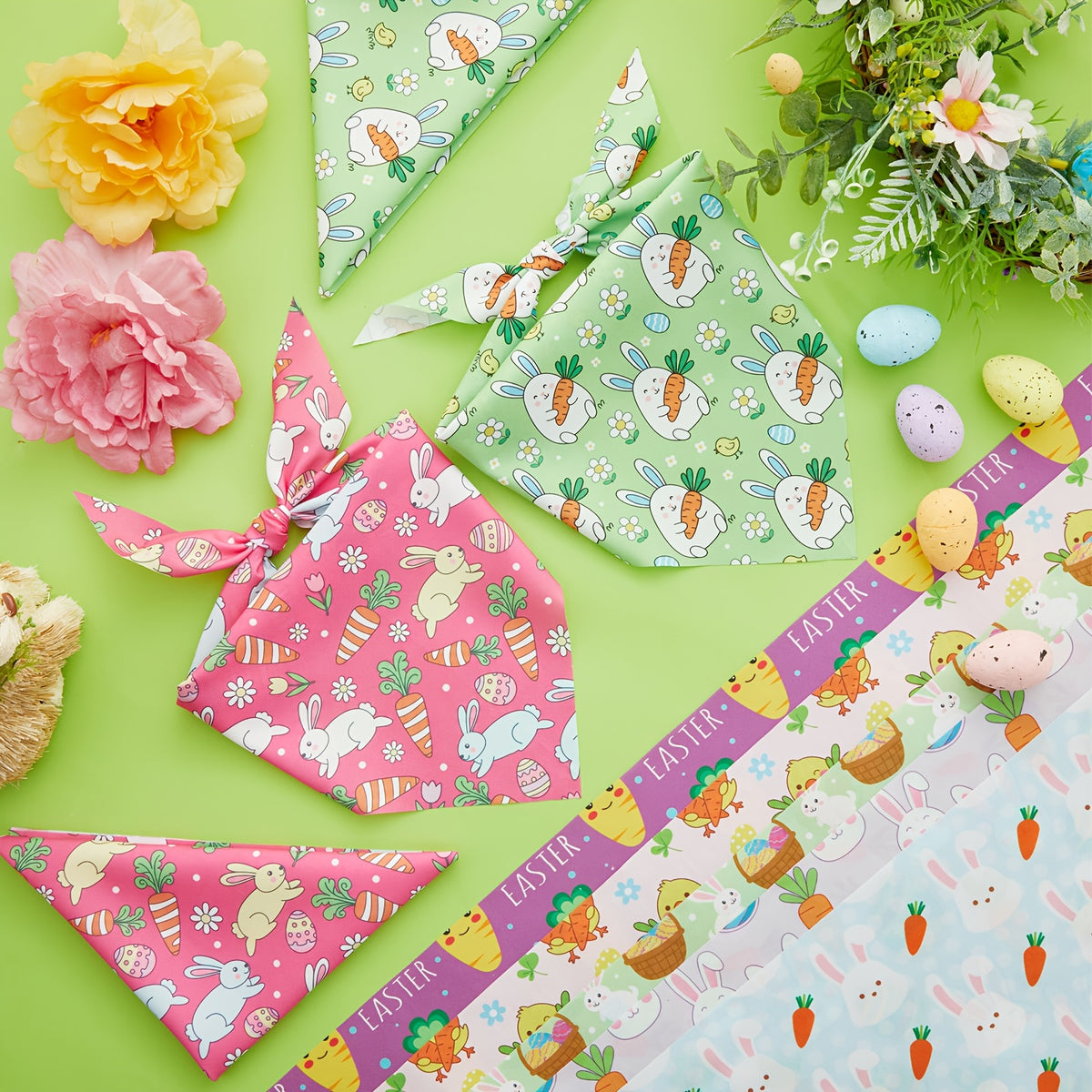 Easter Dog Bandanas - Bulk 50 - Costumes & Photo Props