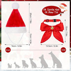 Christmas Dog Hats - Adjustable Breathable Polyester Accessories