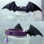 Halloween Pet Collar - Handcrafted Leather with Bell