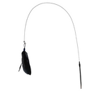 Cat Teaser Stick with Suction Cup – Long-Lasting Feather Wand Toy