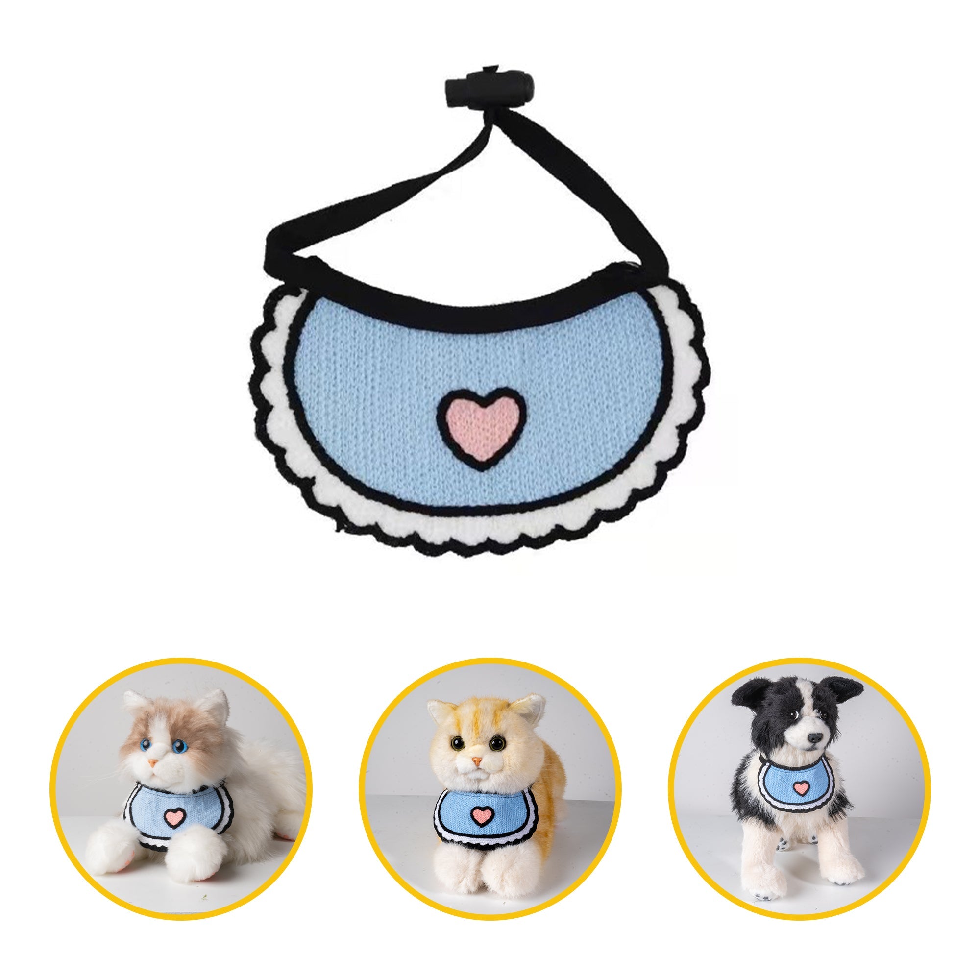 Blue Bibs Collar fits all for Cat Dog & Pet