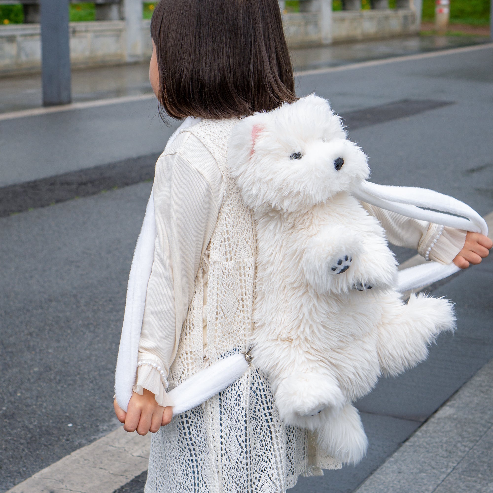 Westie Dog Backpack – Plush Bag for Girls & Puppy Lovers