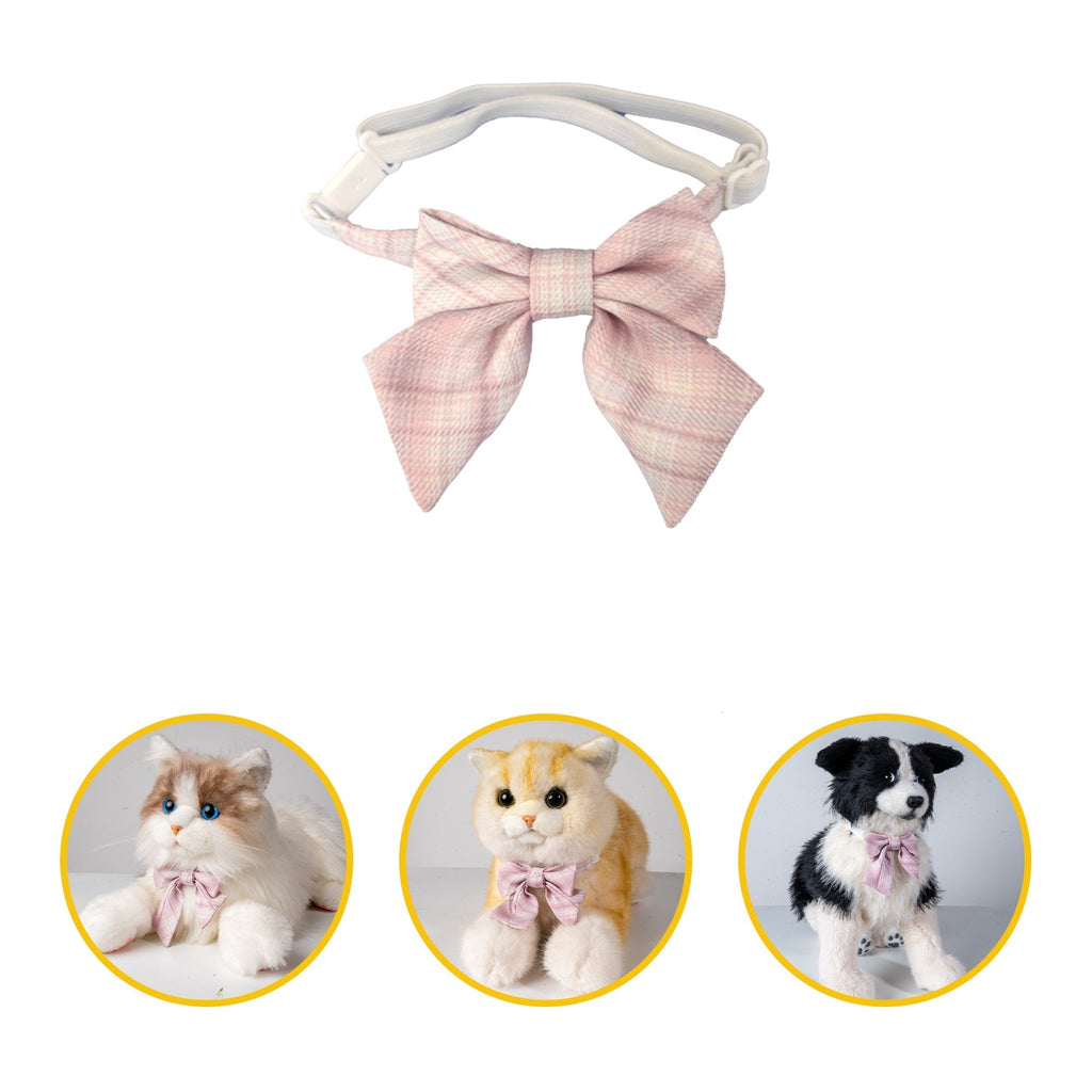 Pink Bowtie Collar fits all for Cat Dog & Pet