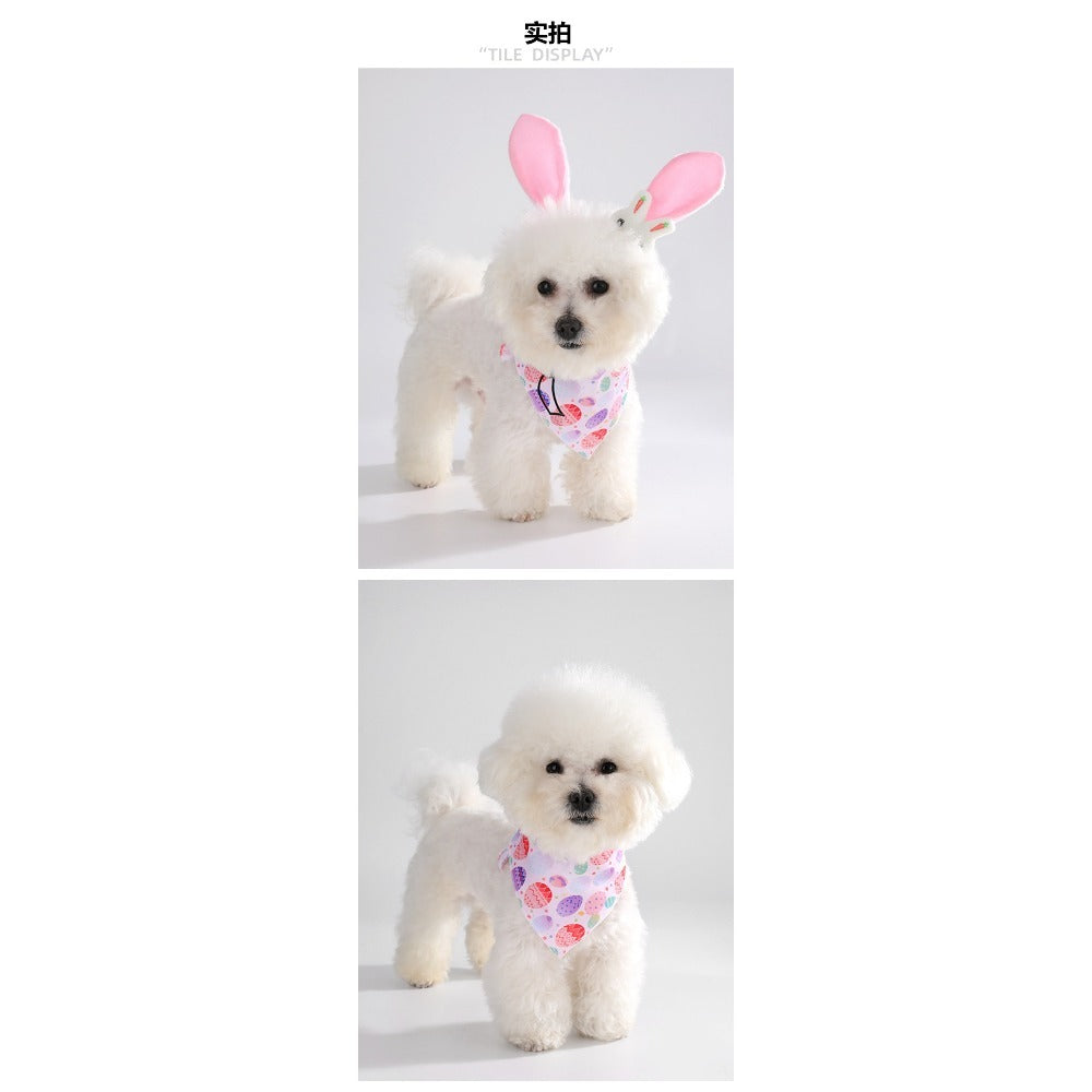 Easter Pet Scarf - Dog Headband Rabbit Accessories