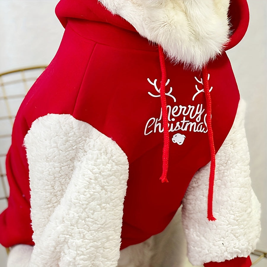 Winter Dog Sweater - Cozy Reindeer Dog Jacket