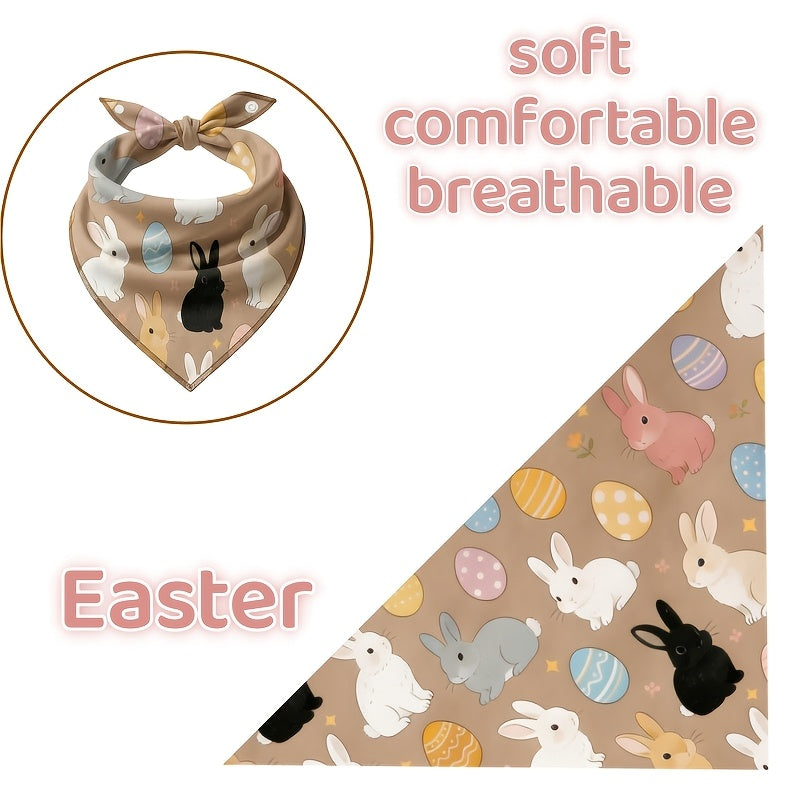 Easter Dog Scarf - Adjustable Triangular