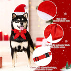 Christmas Dog Hats - Adjustable Breathable Polyester Accessories