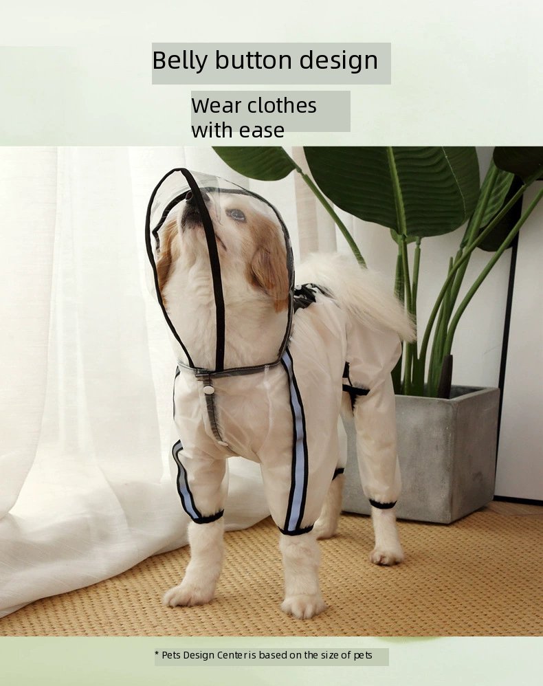 Dog Raincoat - Waterproof Dog Jacket Dog Rain Jacket