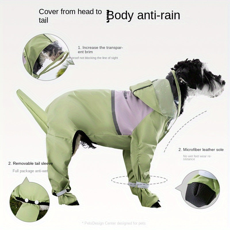 Dog Raincoat - Dog Rain Jacket Waterproof Dog Coat