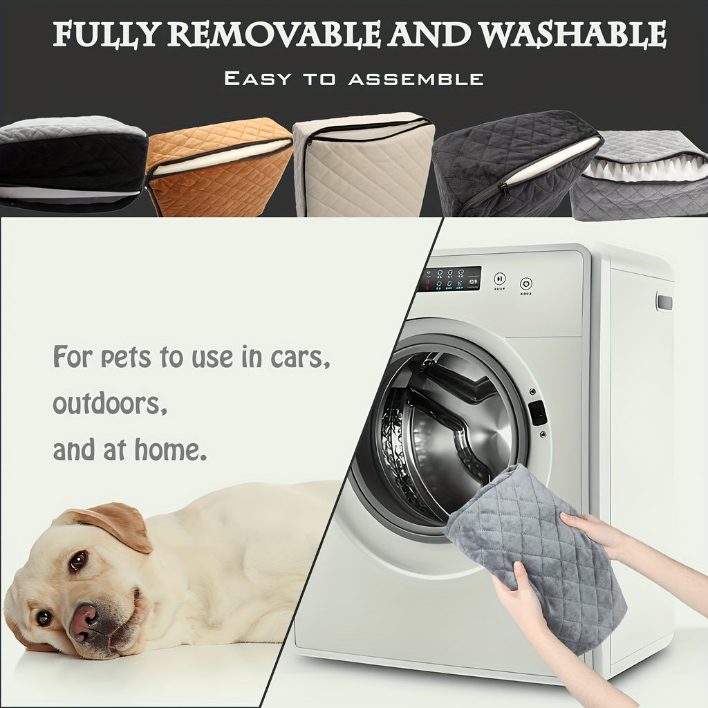 Dog Car Seat - Booster with Elevated Cushion