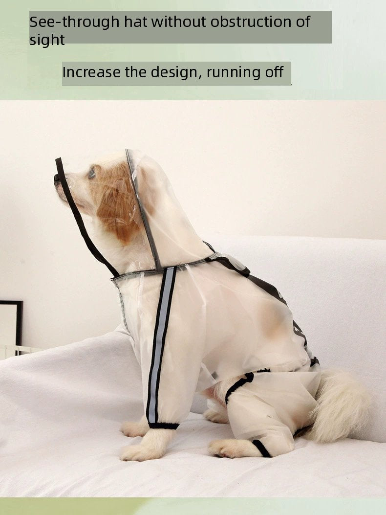 Dog Raincoat - Waterproof Dog Jacket Dog Rain Jacket
