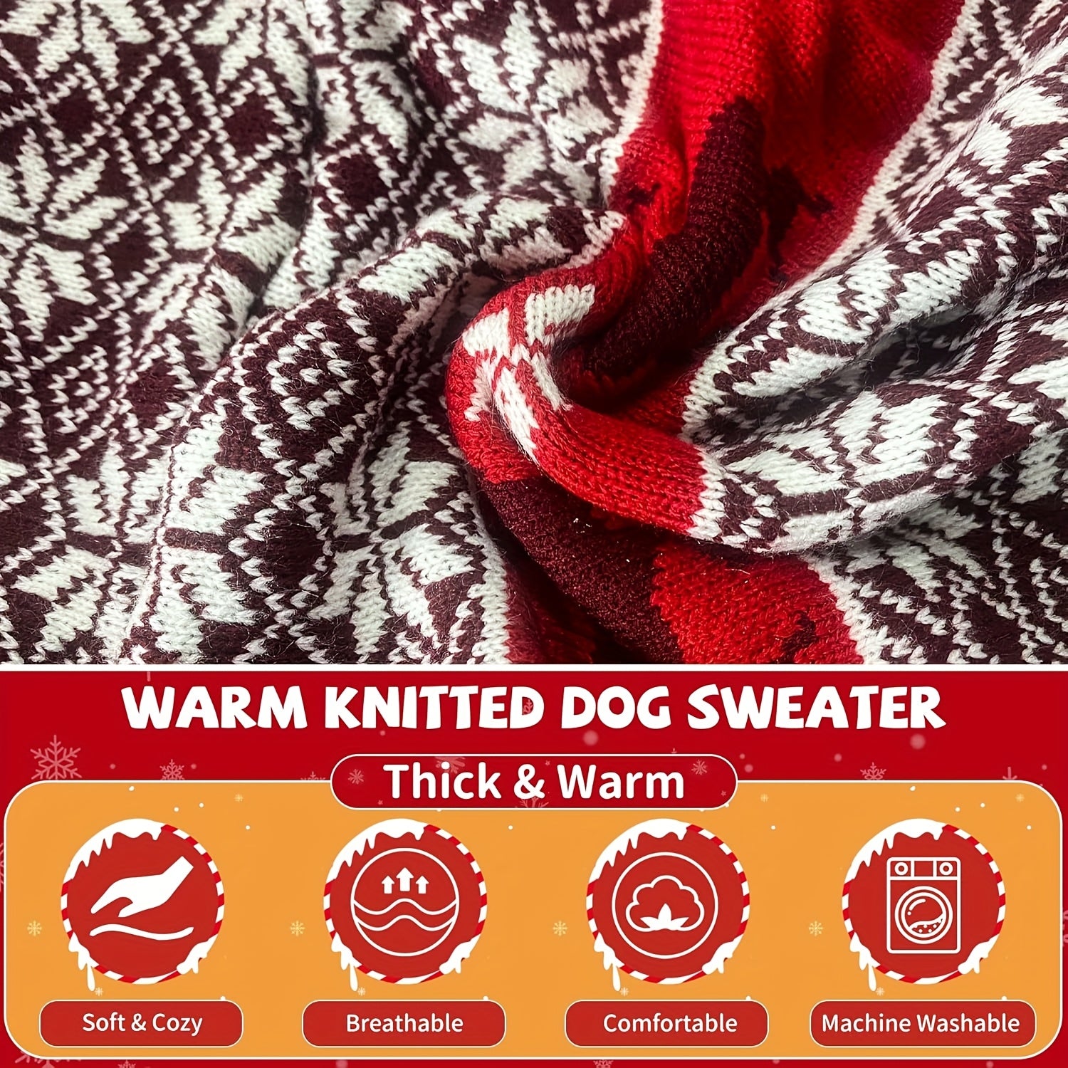 Dog Winter Sweater - Large Dog Sweaters Dog Hooded Sweaters