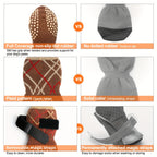 All-Weather Anti-Slip Plush Dog Boots for Medium & Large Breeds