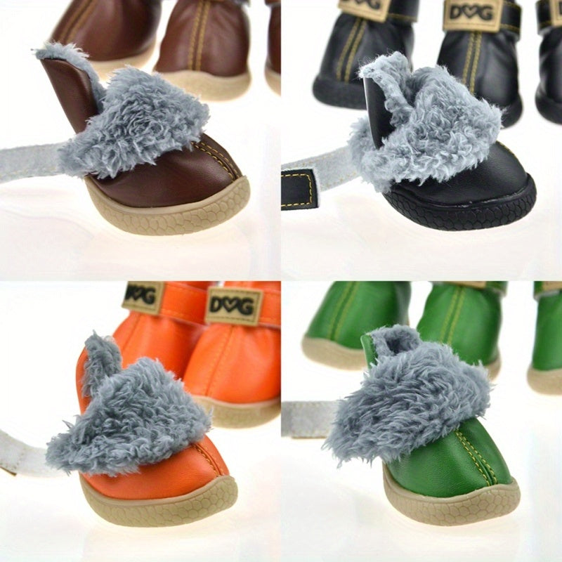 Anti-Slip Dog Boots for Large Dogs - Waterproof Winter