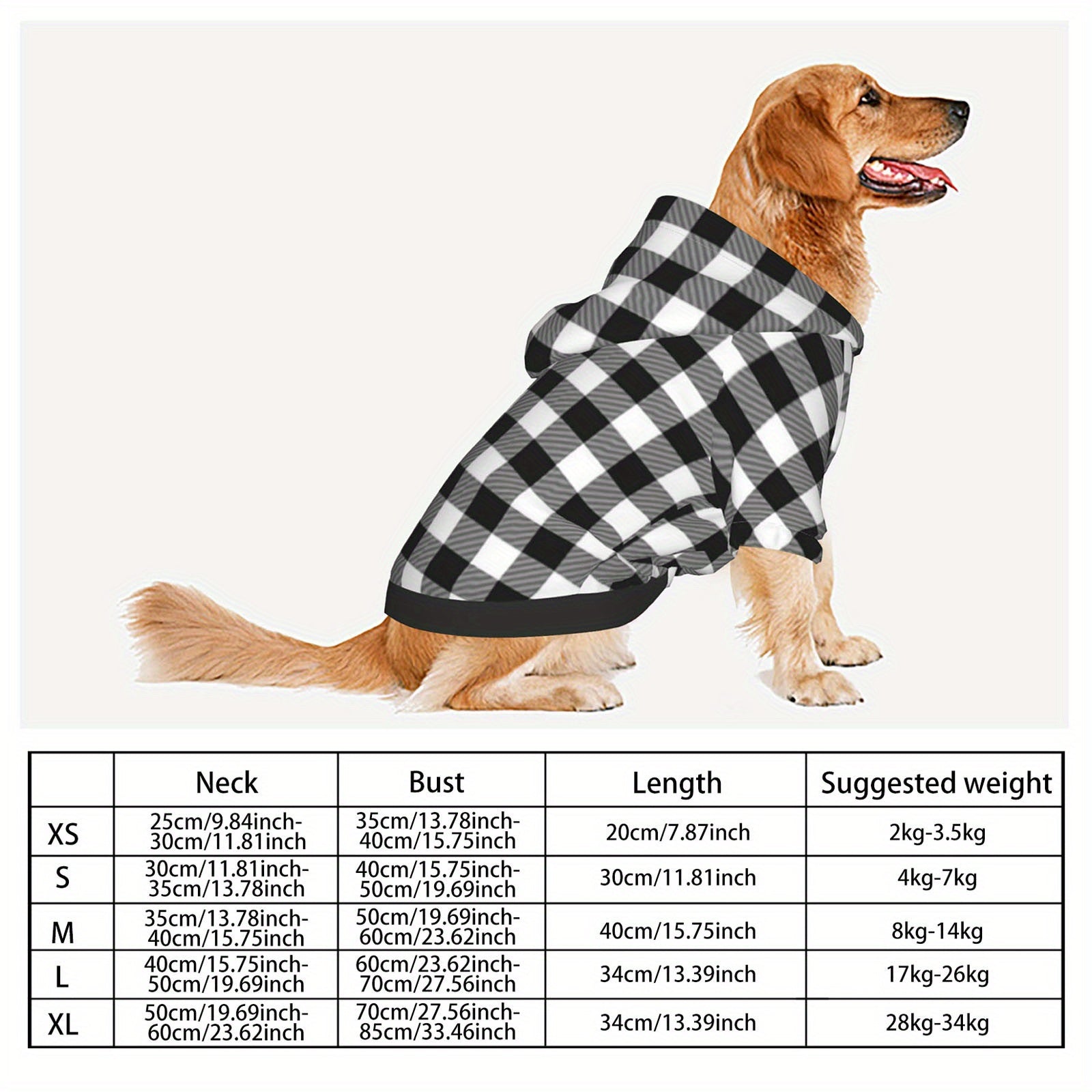 Dog Clothing Large Breed - Checkered Outfits Accessories
