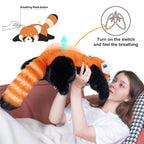 Breathing Red Panda Plush – Lifelike Calming Toy Gift