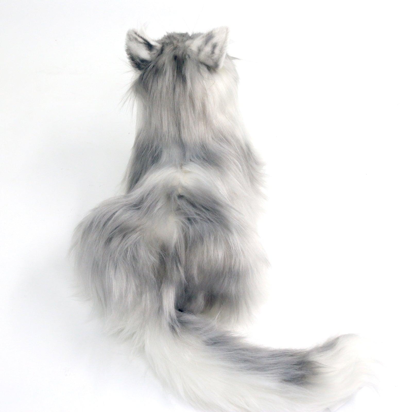 Plush Grey Hair Cat with Blue Eyes Order to Make