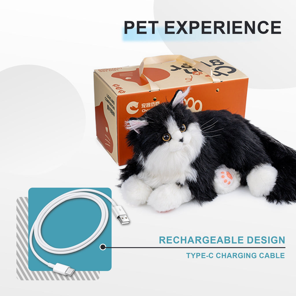 Percy Robot Cat – Interactive Weighted Comfort Toy