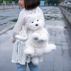 Westie Dog Backpack – Plush Bag for Girls & Puppy Lovers