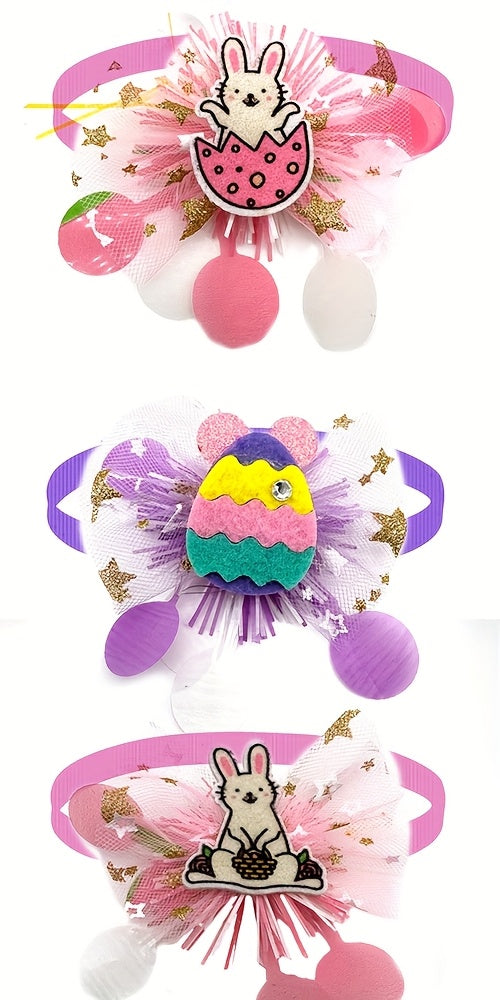 Easter Dog Bow Ties - Adjustable Small Dog Accessories