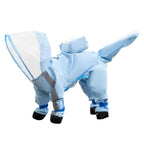 Waterproof Dog Raincoat - Reflective Dog Jacket Adjustable Fit
