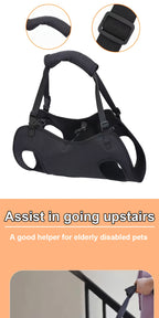 Dog Support Harness for Elderly Disabled Pets - Adjustable Comfort
