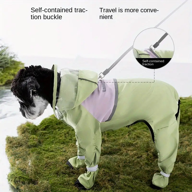 Dog Raincoat - Dog Rain Jacket Waterproof Dog Coat