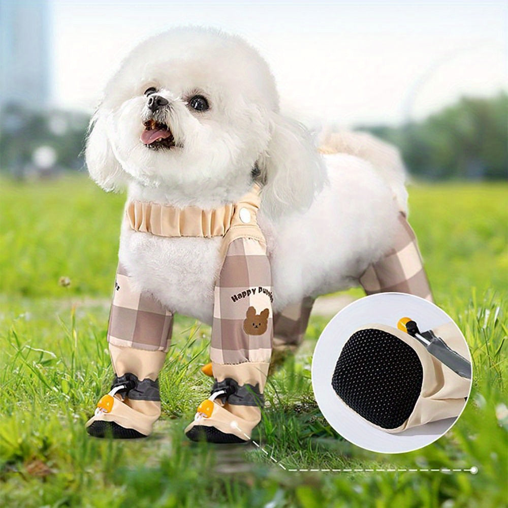 Reflective Dog Jumpsuit - Adjustable Anti-Slip Pants