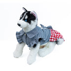 Checkerboard Skirt Red White  for Cat Dog & Pet