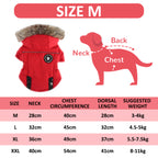 Dog Winter Coat - Warm Windproof Small Dog Jacket