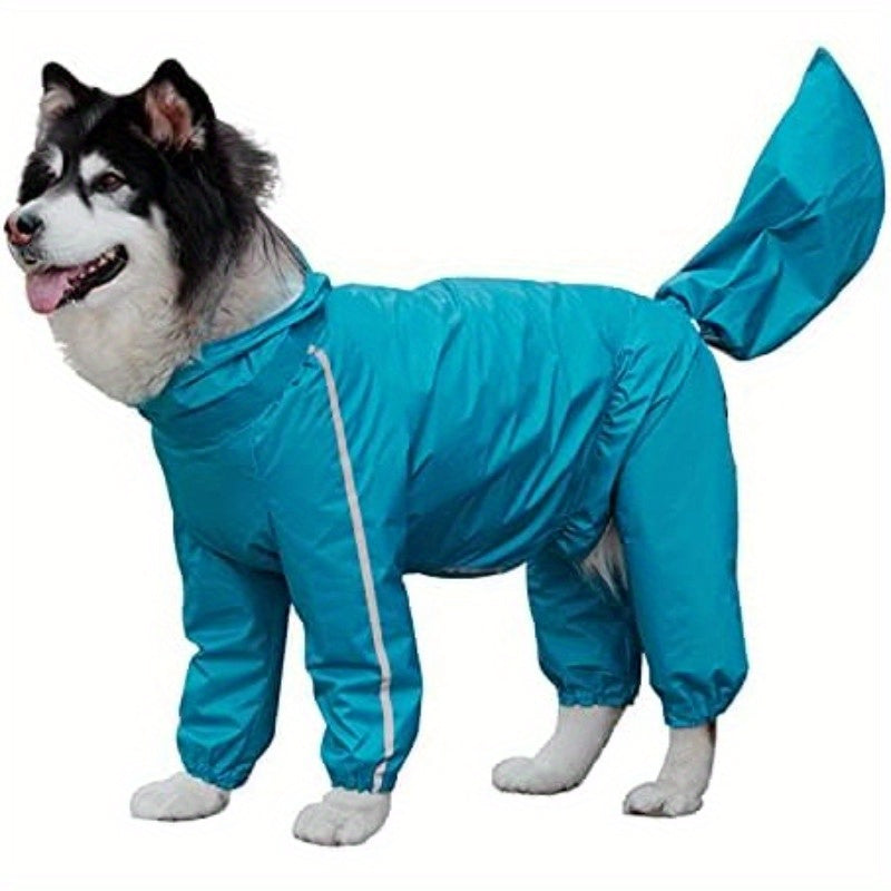 Dog Raincoat - Large Dog Raincoat Waterproof Dog Coat