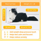Tuxedo Weighted Plush – Realistic Companion Cat for Adults