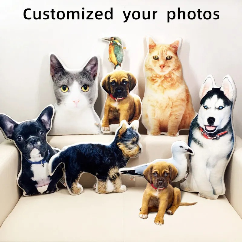Custom Photo Pet Pillow – Personalized Dog & Cat Picture Cushion