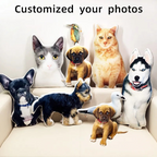 Custom Photo Pet Pillow – Personalized Dog & Cat Picture Cushion