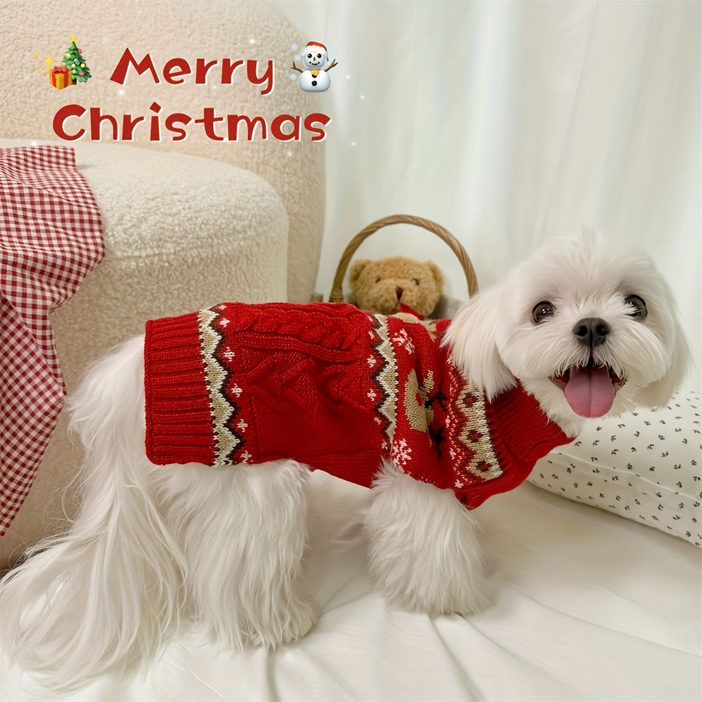 Dog Sweater - Dog Christmas Sweater Winter Dog Clothes