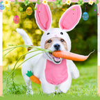 Easter Bunny Costume for Dogs & Cats - Funny Fluffy Outfit
