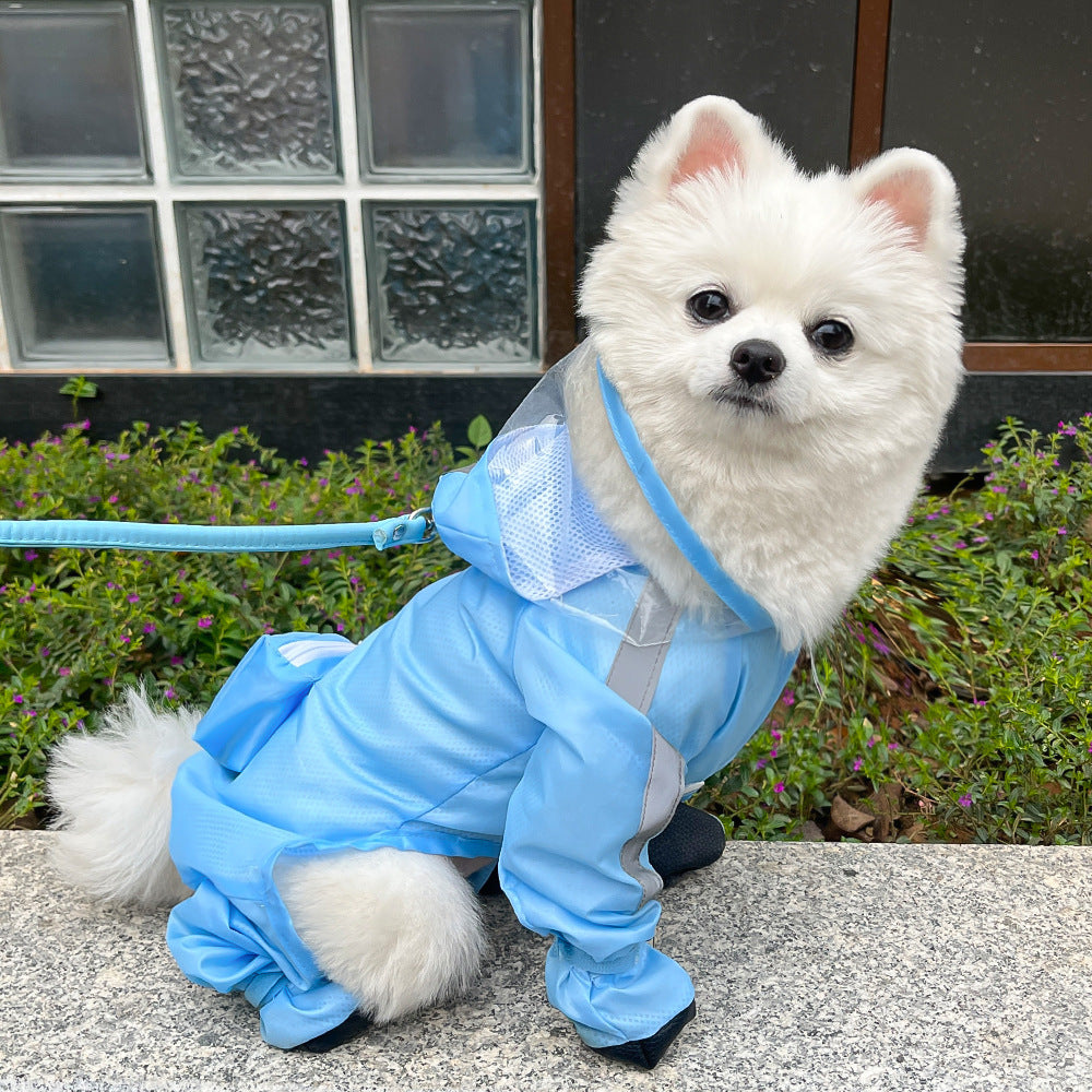 Dog Raincoat with Boots - Waterproof Puppy Rainwear