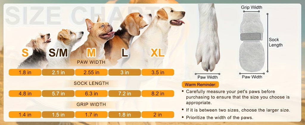 All-Weather Anti-Slip Plush Dog Boots for Medium & Large Breeds