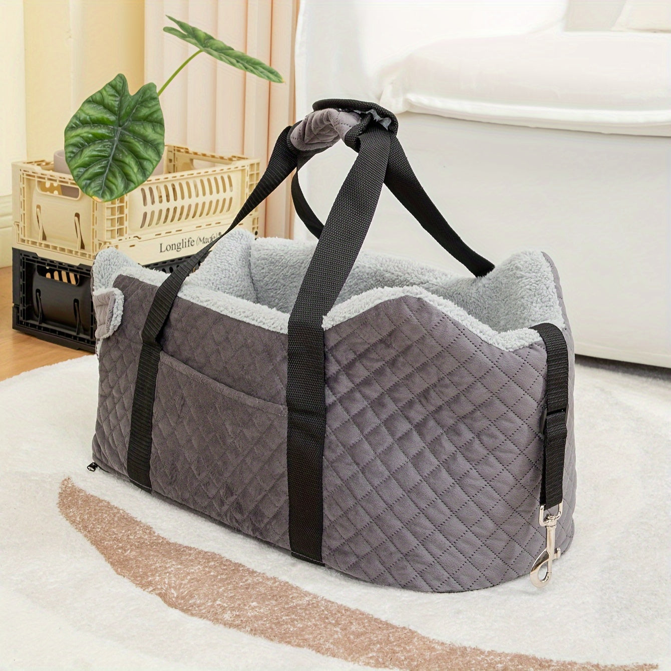 Dog Car Seat Booster - Washable Compact Pet Accessory