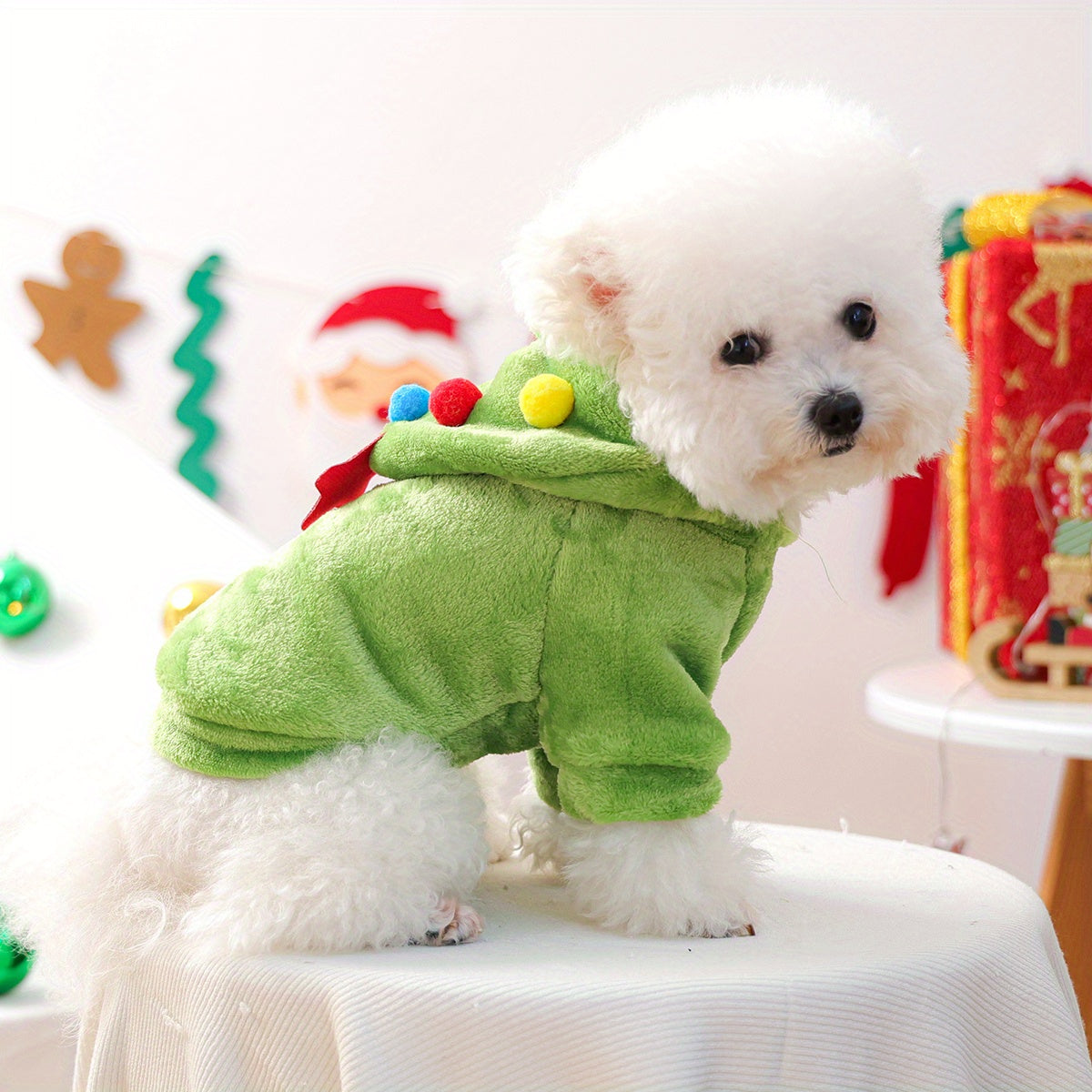 Christmas Dog Hoodie - Christmas Cat Sweater Pet Holiday Clothing