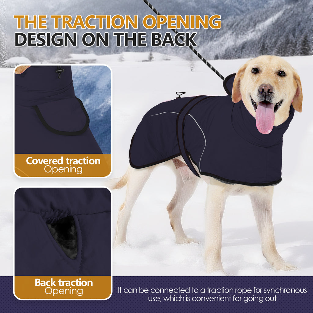Dog Winter Coat - Windproof Jacket for Large Breeds