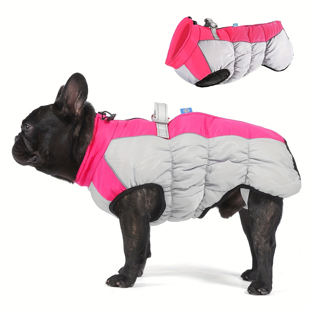 Dog Winter Jacket - Windproof Large Pink
